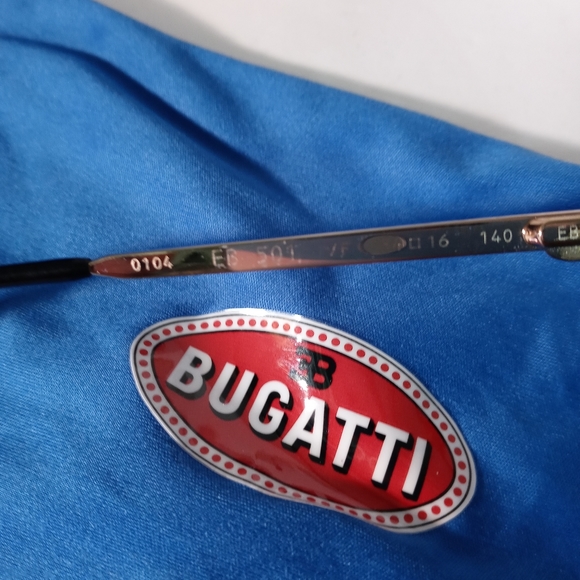 Mens Bugatti 501 platinum plated and 22k eyeglasses 100% - Picture 4 of 6